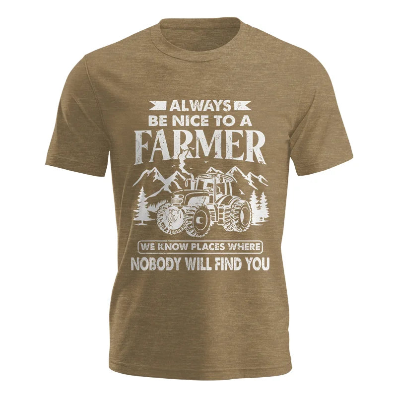 Nice Farmer Funny Tractor Rancher Farming - Unisex Jersey Short Sleeve Tee