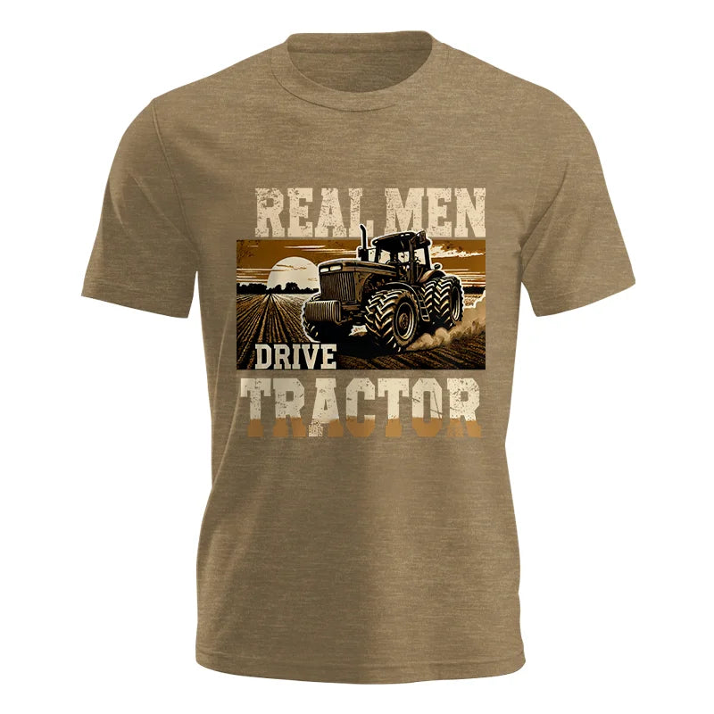 Image of Real Men Drive Tractor - Unisex Jersey Short Sleeve Tee