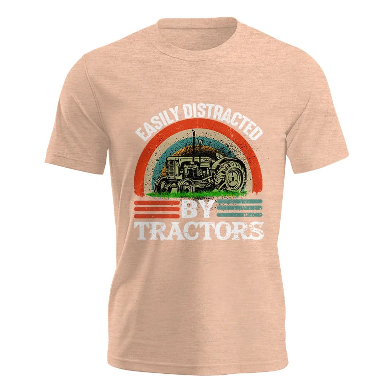 Easily Distracted By Tractors - Unisex Jersey Short Sleeve Tee