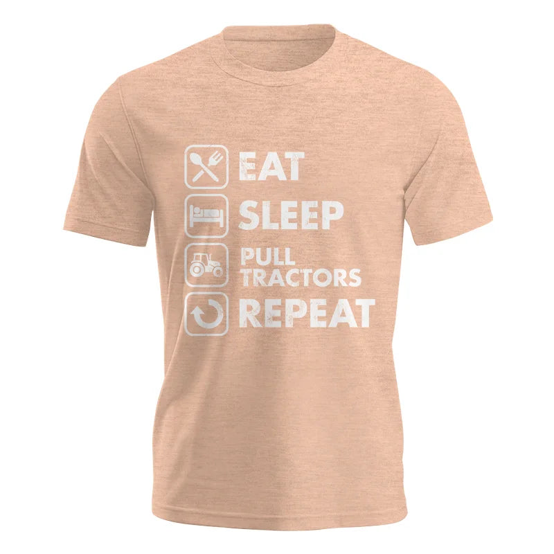 Eat Sleep Pull Tractors Repeat - Unisex Jersey Short Sleeve Tee