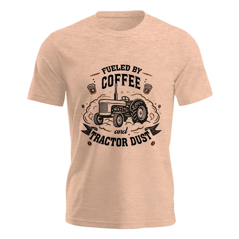 Fueled By Coffee And Tractor Dust - Unisex Jersey Short Sleeve Tee