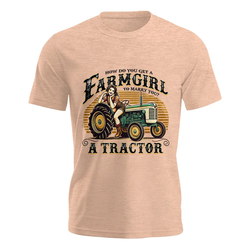 Image of Get A Farmgirl To Marry You_A Tractor - Unisex Jersey Short Sleeve Tee