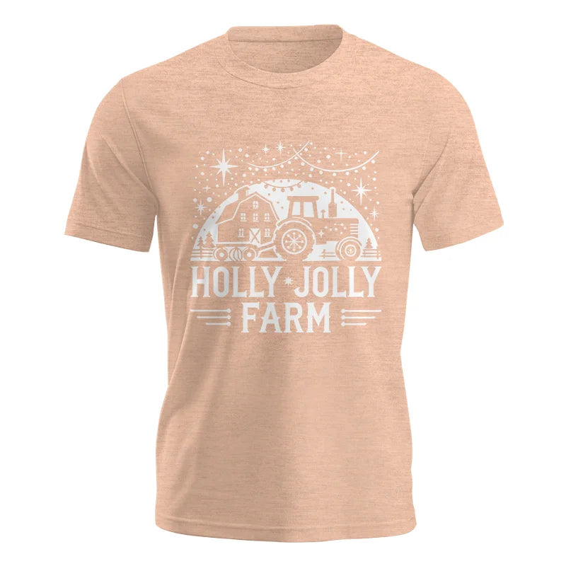 Image of Holly Jolly Farm 2 - Unisex Jersey Short Sleeve Tee