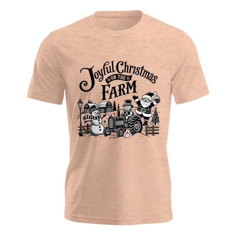 Image of Joyful Christmas On The Farm 1 - Unisex Jersey Short Sleeve Tee