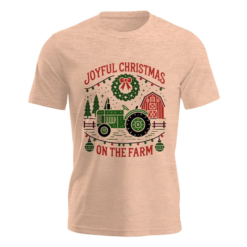 Image of Joyful Christmas On The Farm 3 - Unisex Jersey Short Sleeve Tee