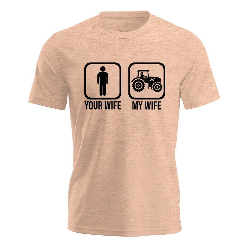 My Wife Is Cooler Than Yours Funny Farm Tractor 2 - Unisex Jersey Short Sleeve Tee