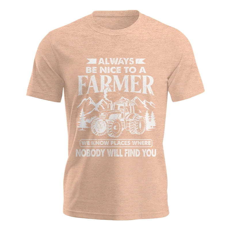 Nice Farmer Funny Tractor Rancher Farming - Unisex Jersey Short Sleeve Tee