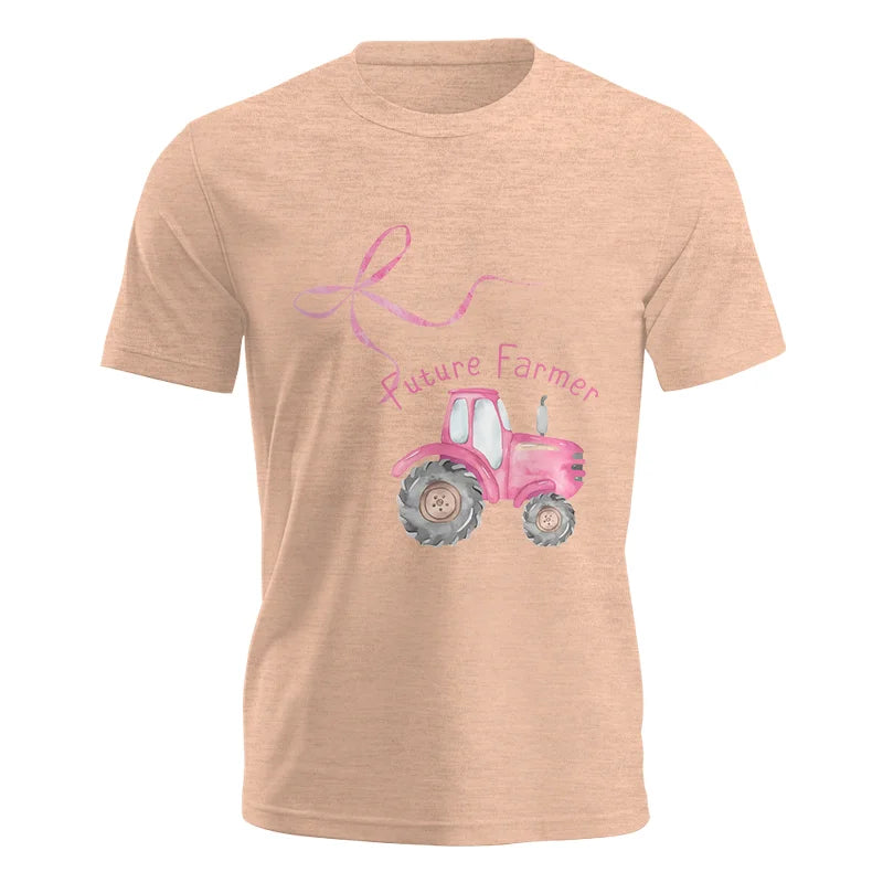 Pink Bow Cute Tractor - Unisex Jersey Short Sleeve Tee