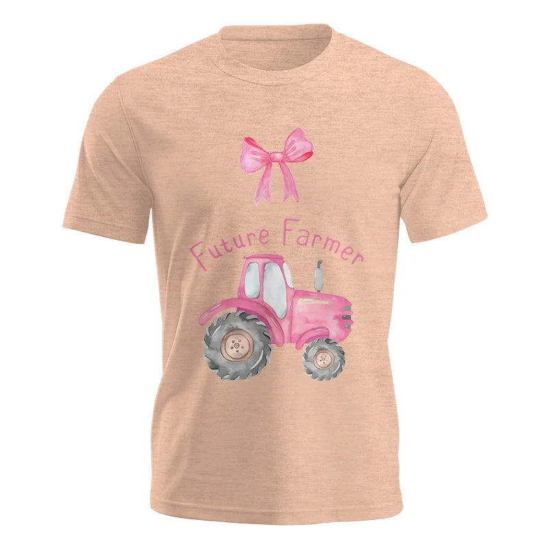 Pink Tractor For Future Farmer - Unisex Jersey Short Sleeve Tee