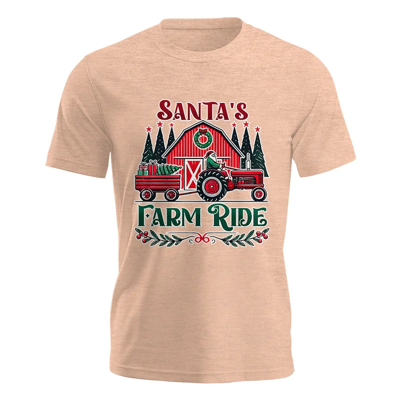 Image of Santa's Farm Ride 1 - Unisex Jersey Short Sleeve Tee