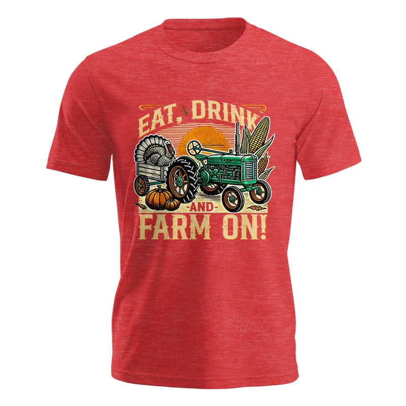 Image of Eat Drink and Farm On - Unisex Jersey Short Sleeve Tee