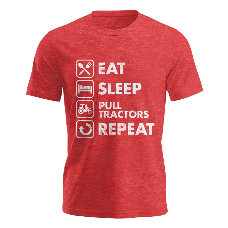 Image of Eat Sleep Pull Tractors Repeat - Unisex Jersey Short Sleeve Tee