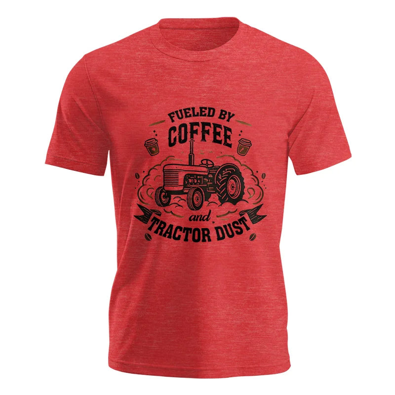 Fueled By Coffee And Tractor Dust - Unisex Jersey Short Sleeve Tee