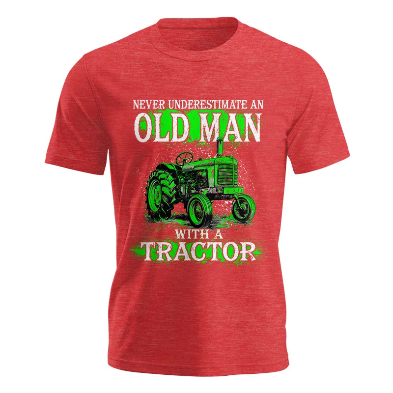 Funny Quote Never Underestimate Old Man Tractor - Unisex Jersey Short Sleeve Tee