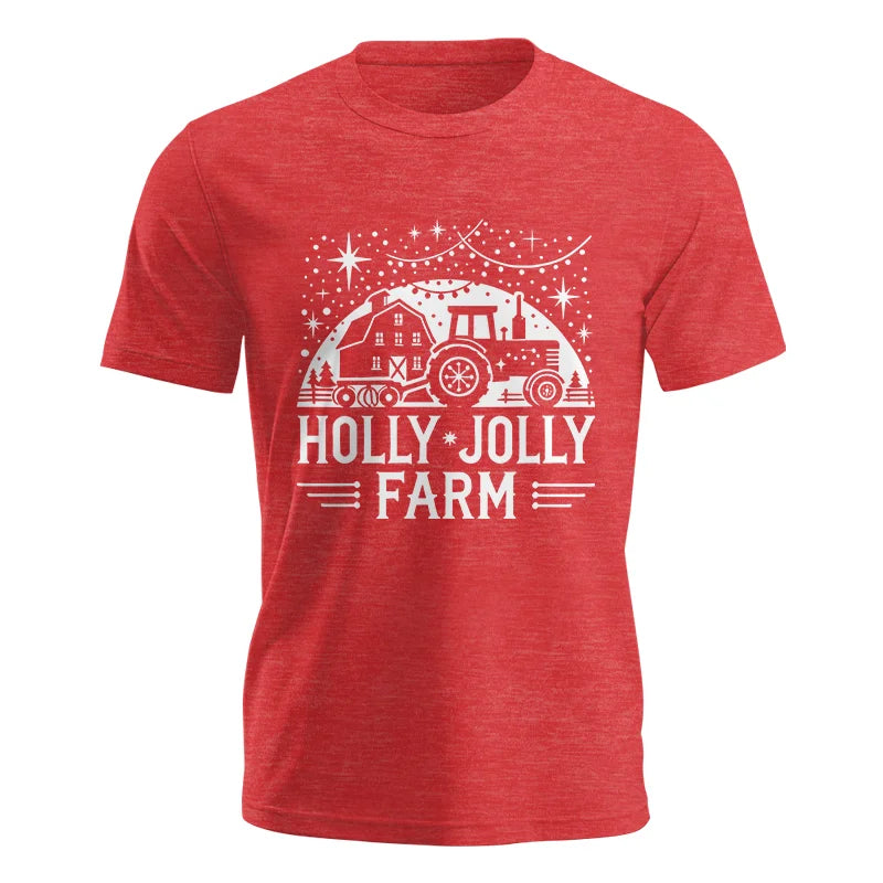 Image of Holly Jolly Farm 2 - Unisex Jersey Short Sleeve Tee