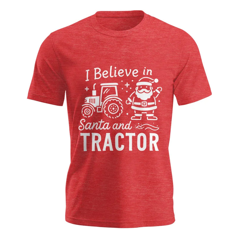 Image of I Believe In Santa And Tractor - Unisex Jersey Short Sleeve Tee