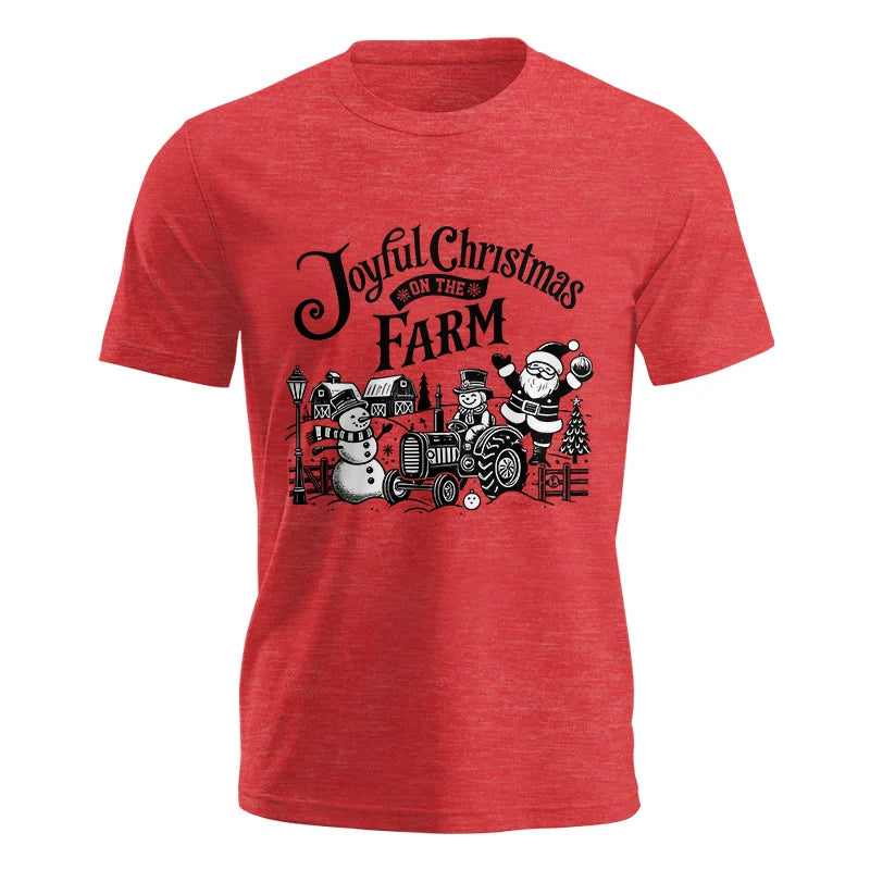 Image of Joyful Christmas On The Farm 1 - Unisex Jersey Short Sleeve Tee