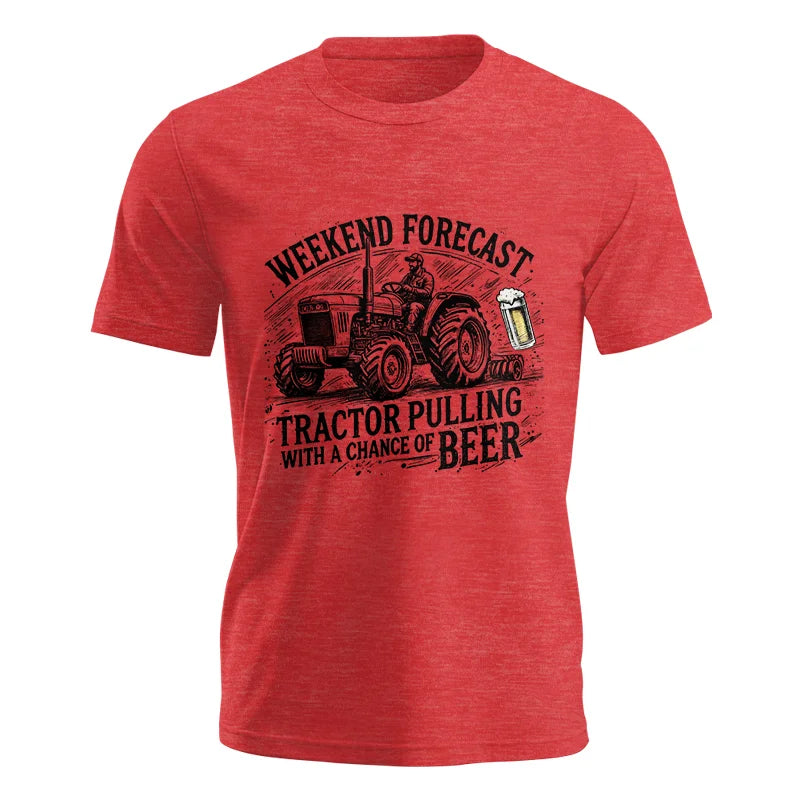 Tractor With A Chance Of Beer - Unisex Jersey Short Sleeve Tee