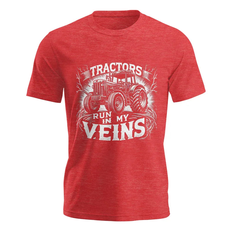 Tractors Run In My Veins - Unisex Jersey Short Sleeve Tee