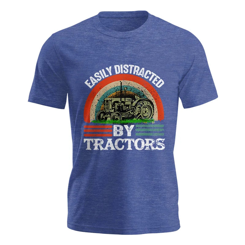 Easily Distracted By Tractors - Unisex Jersey Short Sleeve Tee