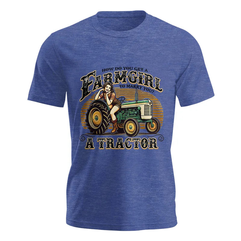 Image of Get A Farmgirl To Marry You_A Tractor - Unisex Jersey Short Sleeve Tee