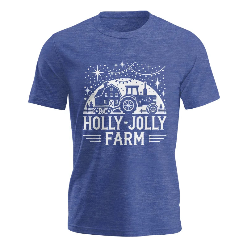 Image of Holly Jolly Farm 2 - Unisex Jersey Short Sleeve Tee