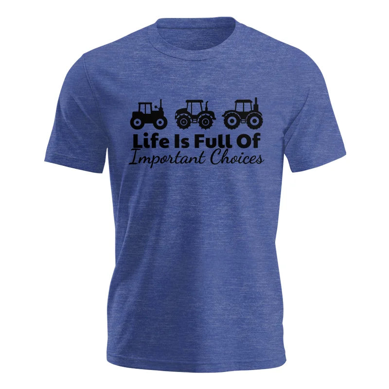 Image of Life Is Full Of Important Choices 19 - Unisex Jersey Short Sleeve Tee