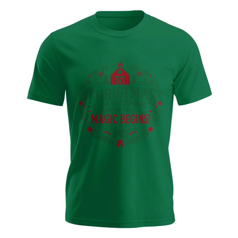 Christmas on the Farm Where the Magic Begins! 2 - Unisex Jersey Short Sleeve Tee