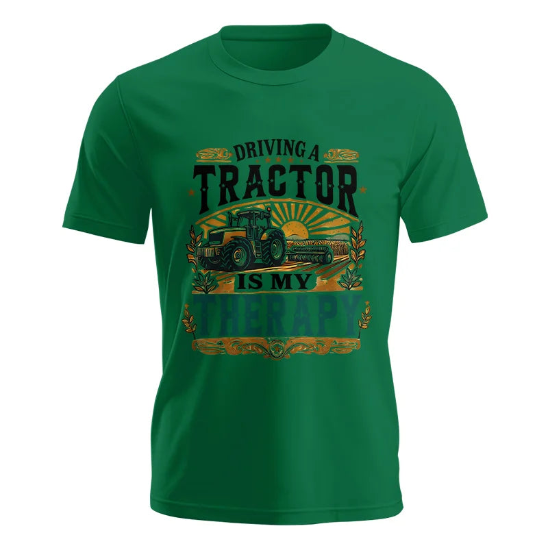 Image of Driving A Tractor Is My Therapy - Unisex Jersey Short Sleeve Tee