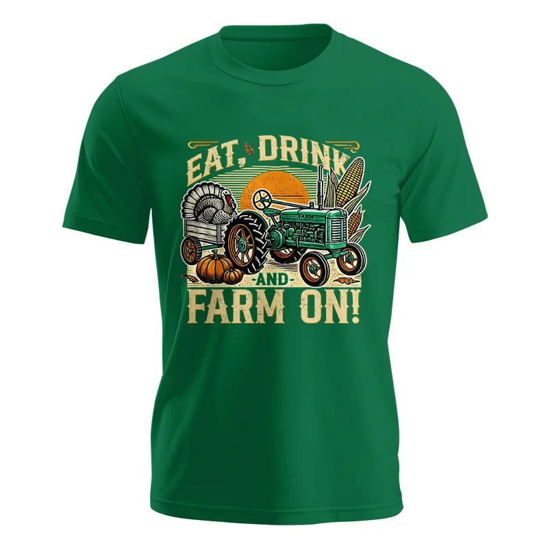 Image of Eat Drink and Farm On - Unisex Jersey Short Sleeve Tee