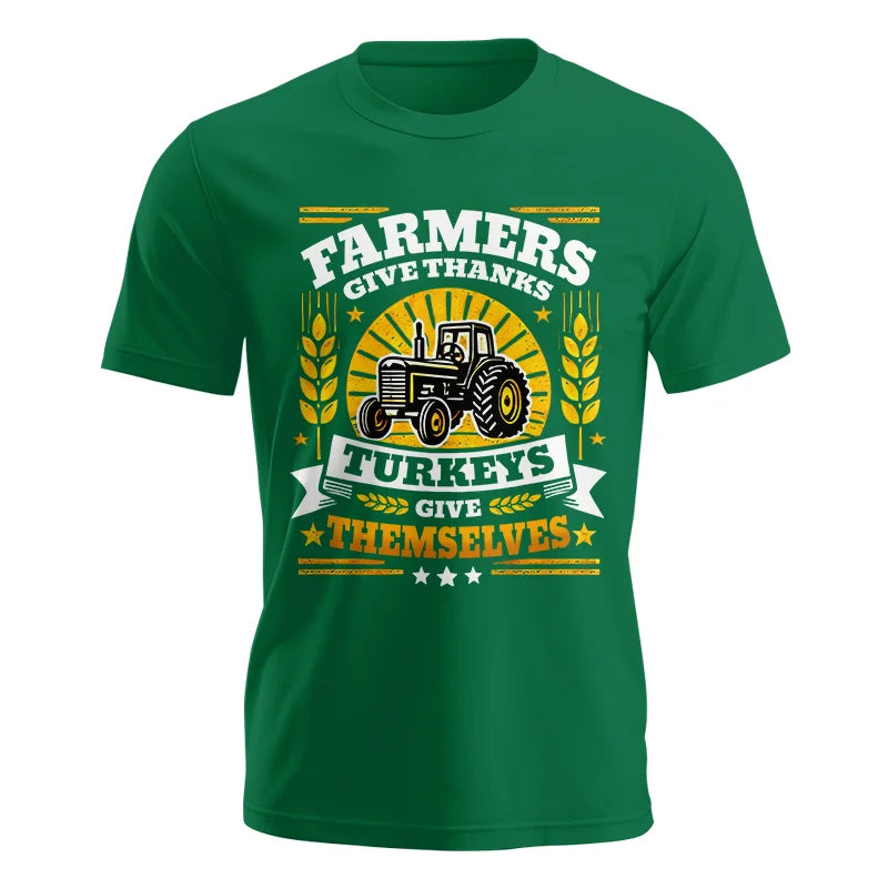 Image of Farmers Give Thanks Turkeys Give Themselves - Unisex Jersey Short Sleeve Tee