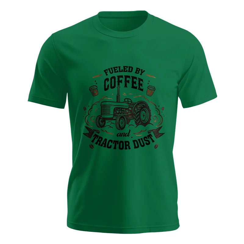 Fueled By Coffee And Tractor Dust - Unisex Jersey Short Sleeve Tee