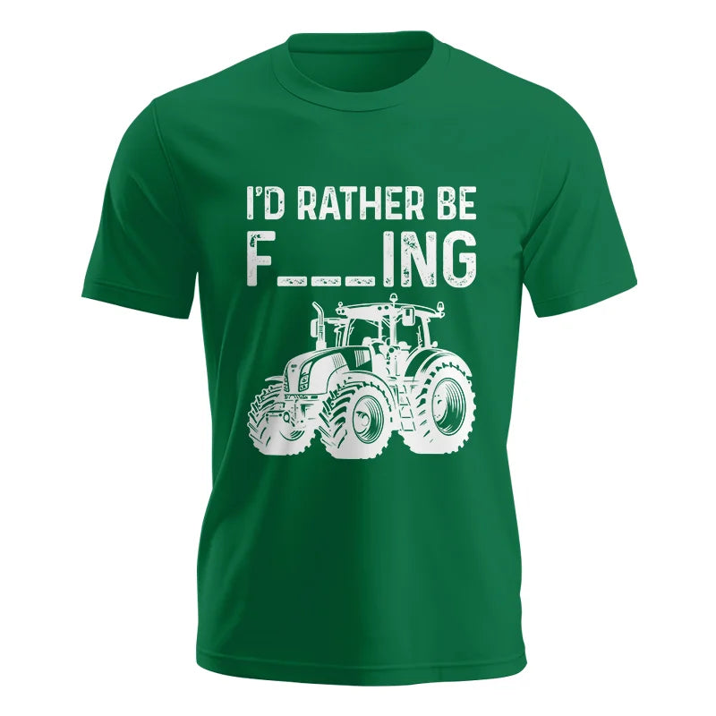 Image of Funny I Would Rather Be Farming Tractor 2 - Unisex Jersey Short Sleeve Tee