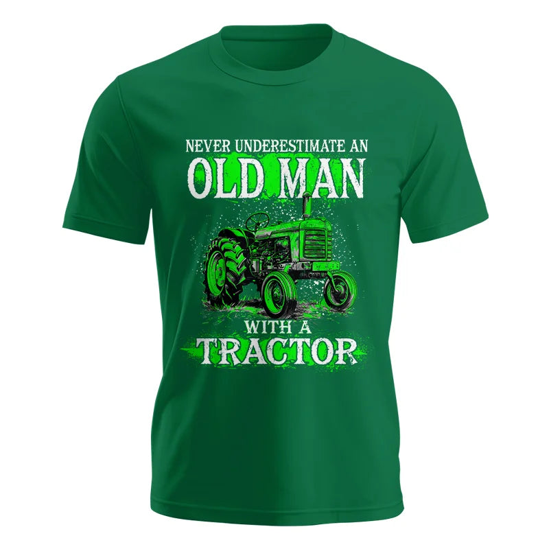 Funny Quote Never Underestimate Old Man Tractor - Unisex Jersey Short Sleeve Tee