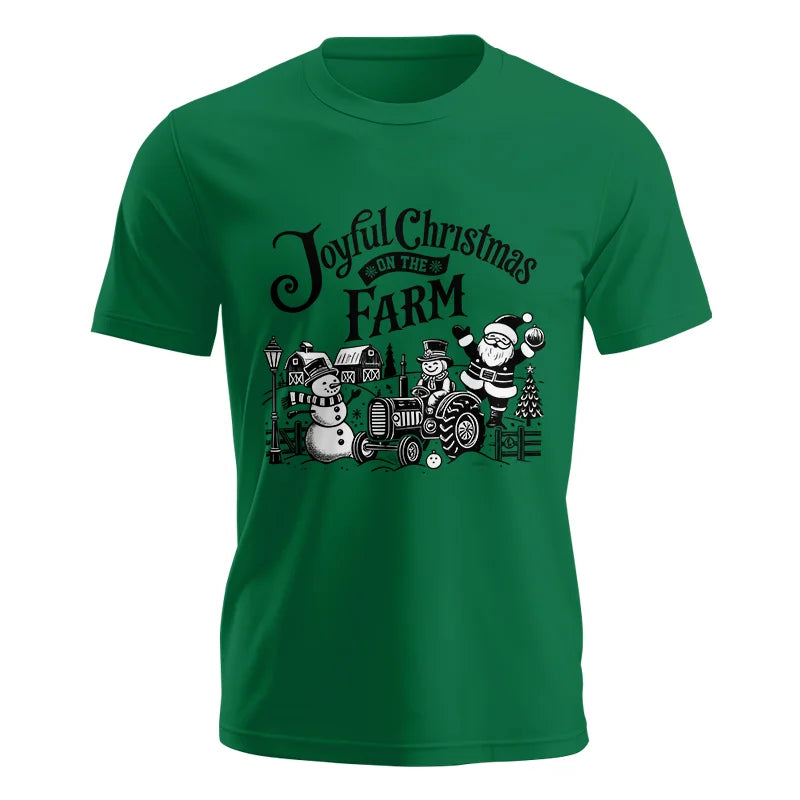 Image of Joyful Christmas On The Farm 1 - Unisex Jersey Short Sleeve Tee