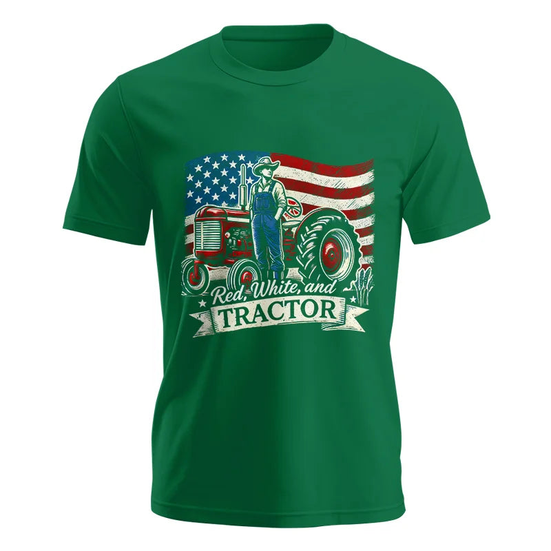 Image of Red White And Tractor - Unisex Jersey Short Sleeve Tee