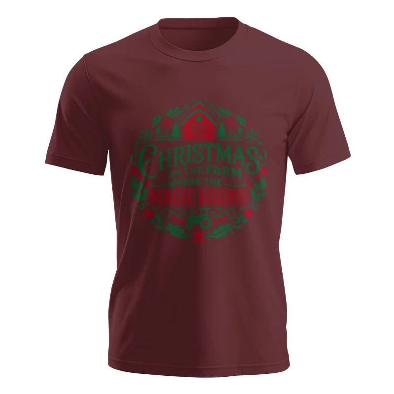 Christmas on the Farm Where the Magic Begins! 2 - Unisex Jersey Short Sleeve Tee