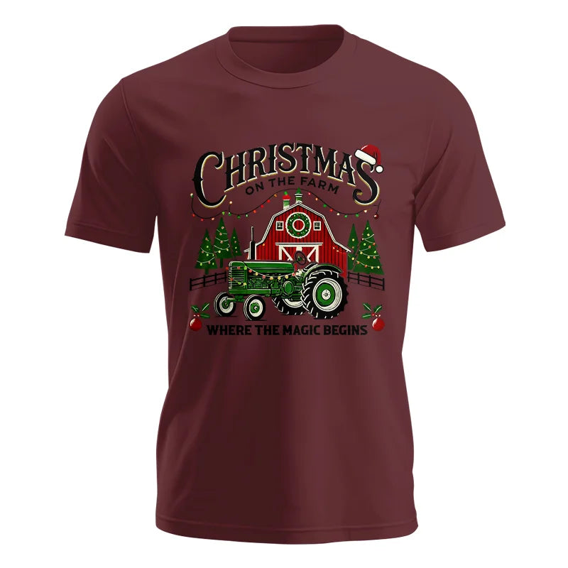 Image of Christmas on the Farm Where the Magic Begins! 5 - Unisex Jersey Short Sleeve Tee