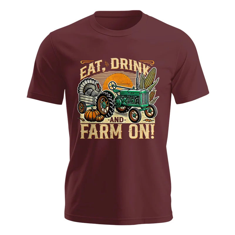 Eat Drink and Farm On - Unisex Jersey Short Sleeve Tee