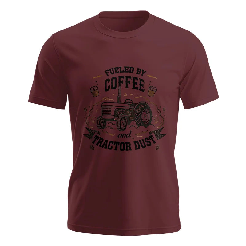 Fueled By Coffee And Tractor Dust - Unisex Jersey Short Sleeve Tee