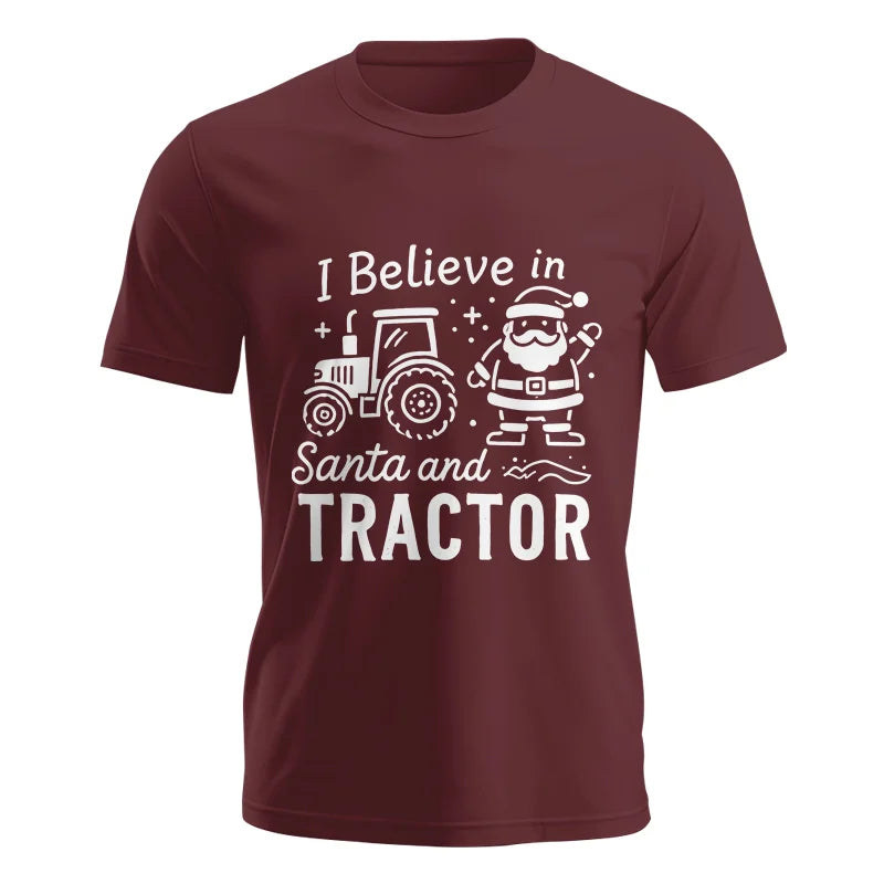 I Believe In Santa And Tractor - Unisex Jersey Short Sleeve Tee