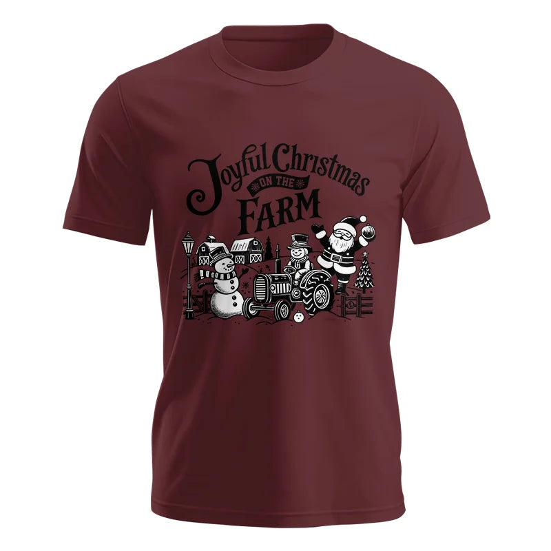 Image of Joyful Christmas On The Farm 1 - Unisex Jersey Short Sleeve Tee