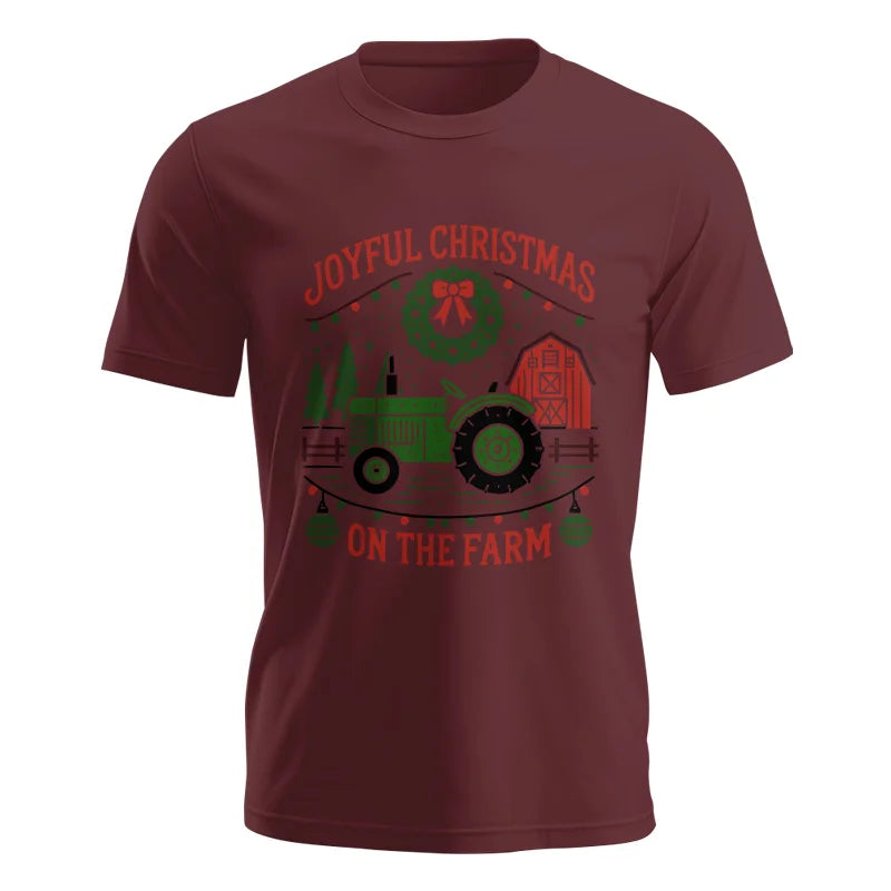 Image of Joyful Christmas On The Farm 3 - Unisex Jersey Short Sleeve Tee