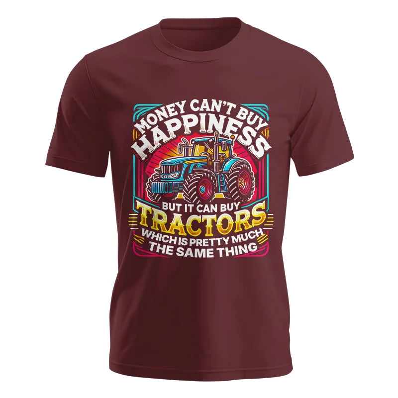 Image of Money Can't Buy Happiness Can Buy Tractors - Unisex Jersey Short Sleeve Tee