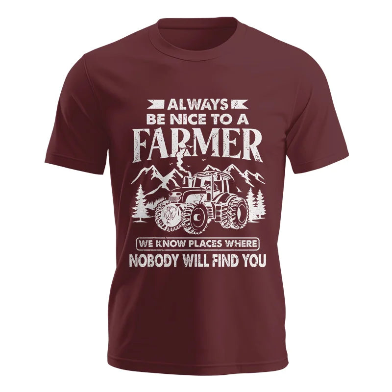 Nice Farmer Funny Tractor Rancher Farming - Unisex Jersey Short Sleeve Tee