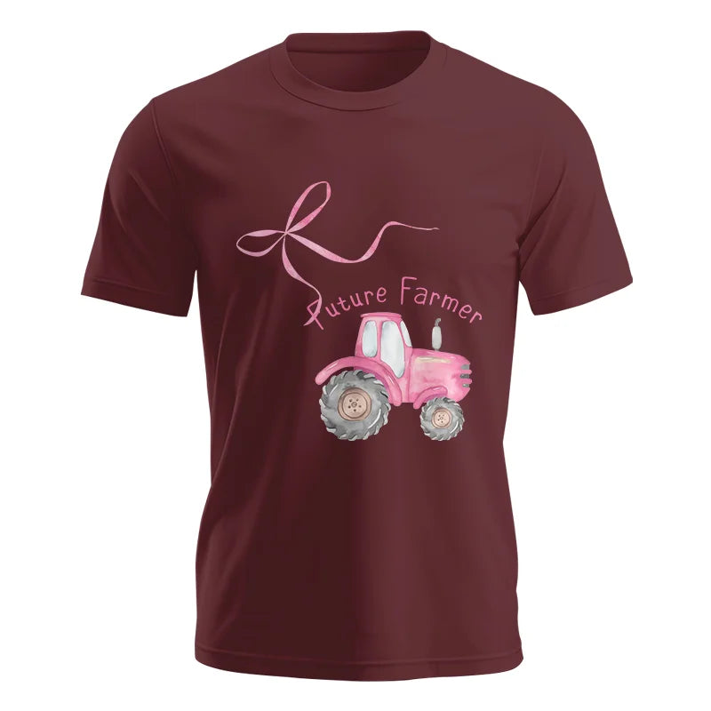 Pink Bow Cute Tractor - Unisex Jersey Short Sleeve Tee