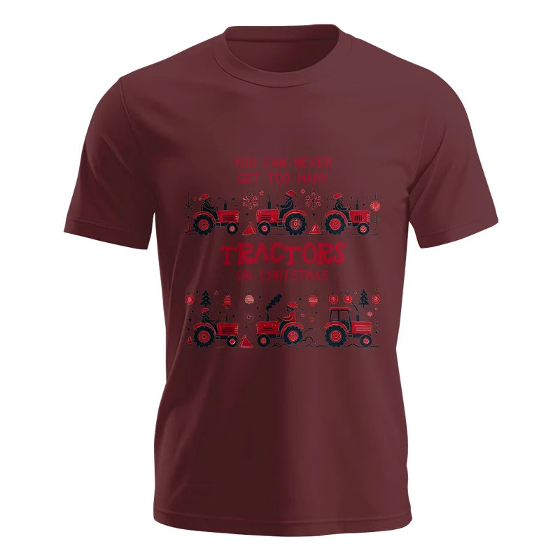 Image of You Can Never Get Too Many Tractors On Christmas 2 - Unisex Jersey Short Sleeve Tee