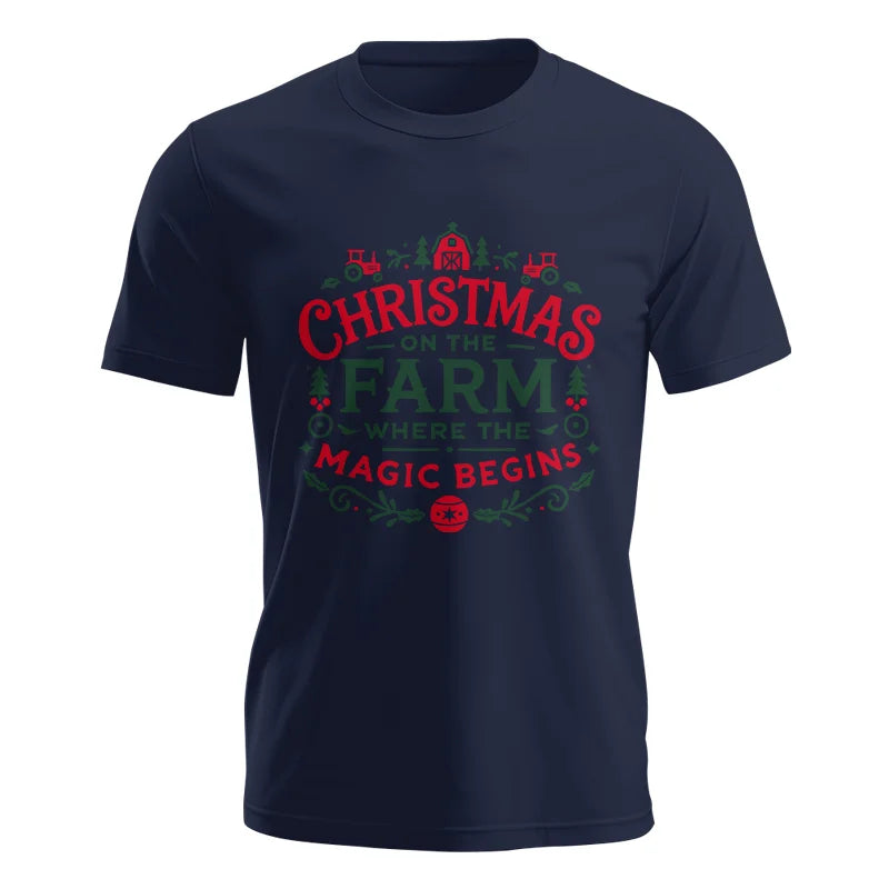 Christmas on the Farm Where the Magic Begins! 1 - Unisex Jersey Short Sleeve Tee