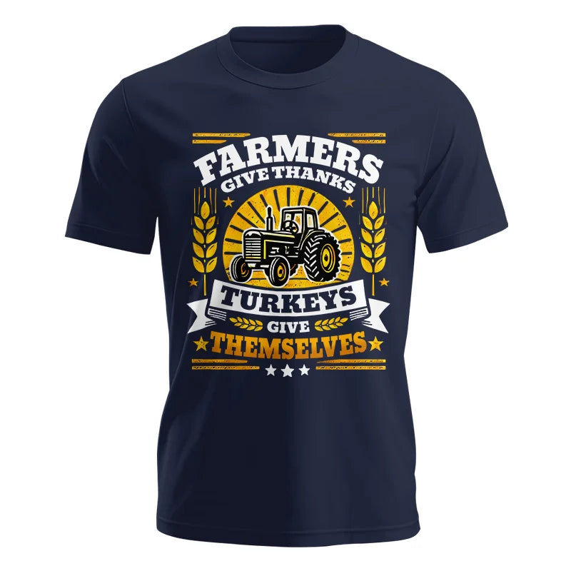 Image of Farmers Give Thanks Turkeys Give Themselves - Unisex Jersey Short Sleeve Tee