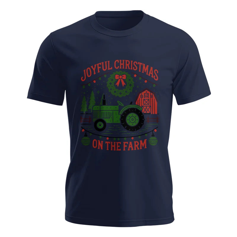 Image of Joyful Christmas On The Farm 3 - Unisex Jersey Short Sleeve Tee